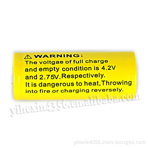 3.7v 6800mAh Rechargeable Li-ion 26650 Battery